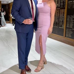 Lilac cocktail dress - lilac wedding guest dress